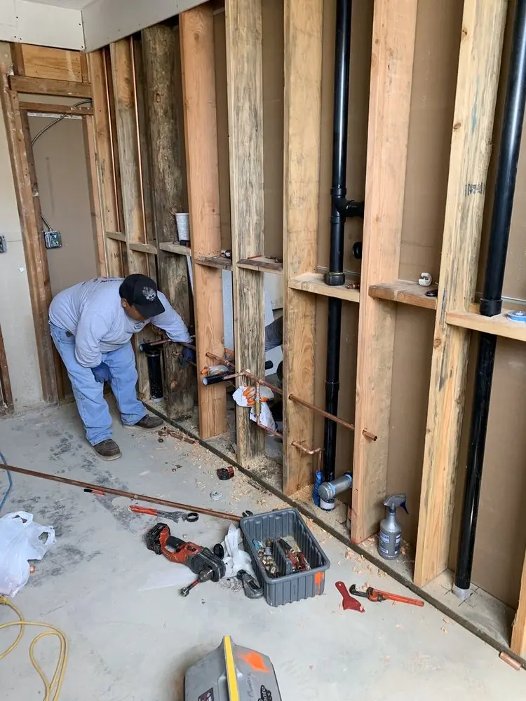 Commercial rough-in plumbing for Water Heater Replacement in Berthoud